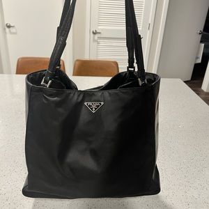 Black Prada Nylon Tote